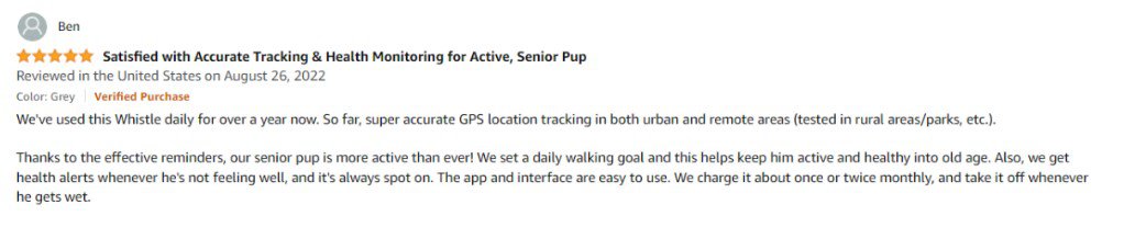 Whistle GPS Tracker consumer review 2