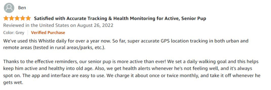 Whistle GPS Tracker Consumer Review 2