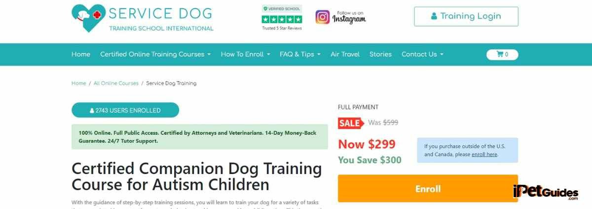 Autism Companion Dog Training online course