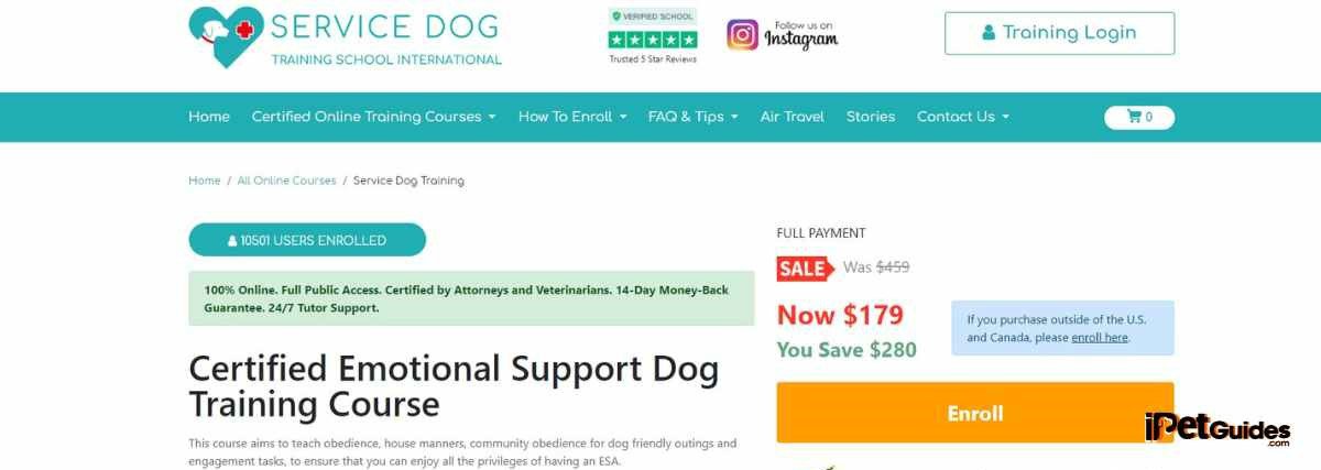 Emotional Support Dog Training online course