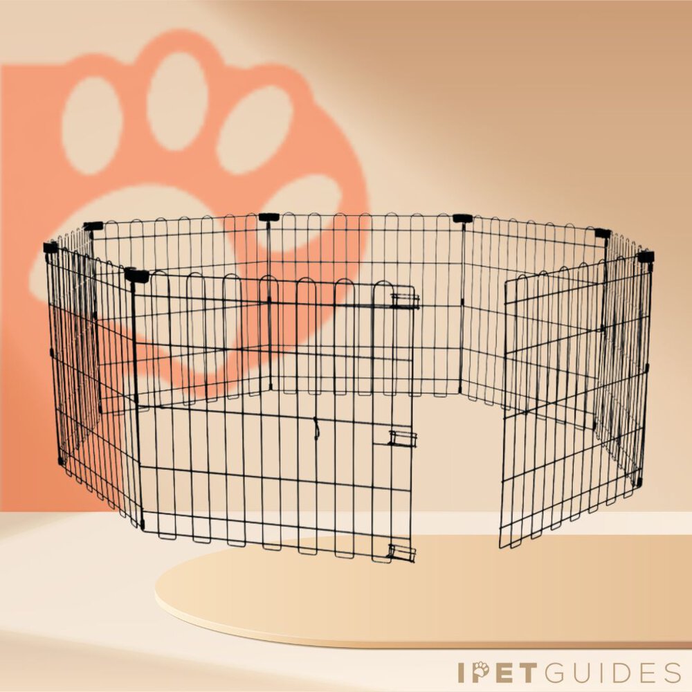 AmazonBasics Foldable Metal Pet Playpen