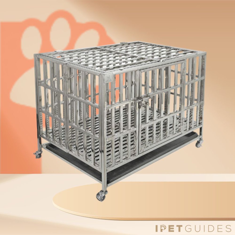 Confote Heavy Duty Stainless Steel Dog Crate