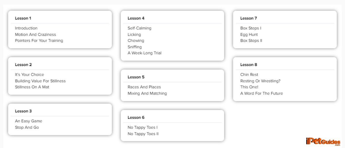 Calm Down Course Curriculum 