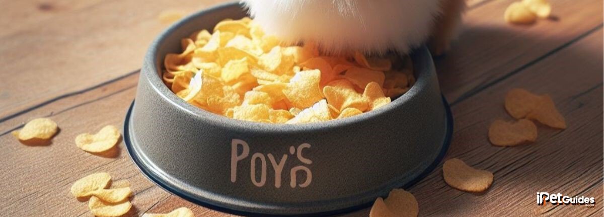 vinegar chips kept inside a dog bowl 