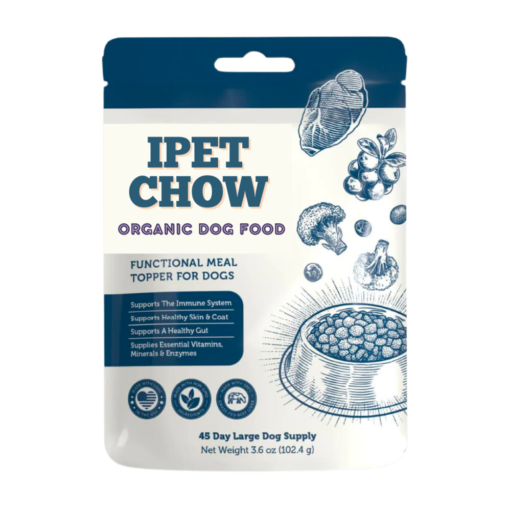 Ipet chow organic dog food.