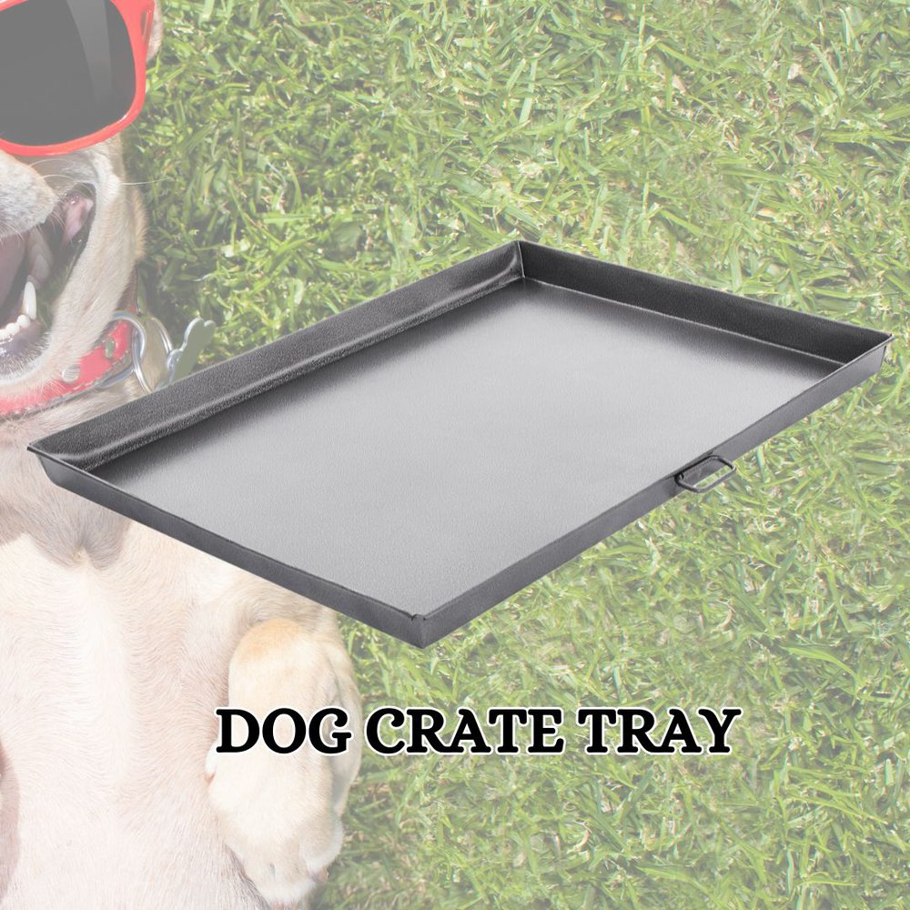 A dog crate tray