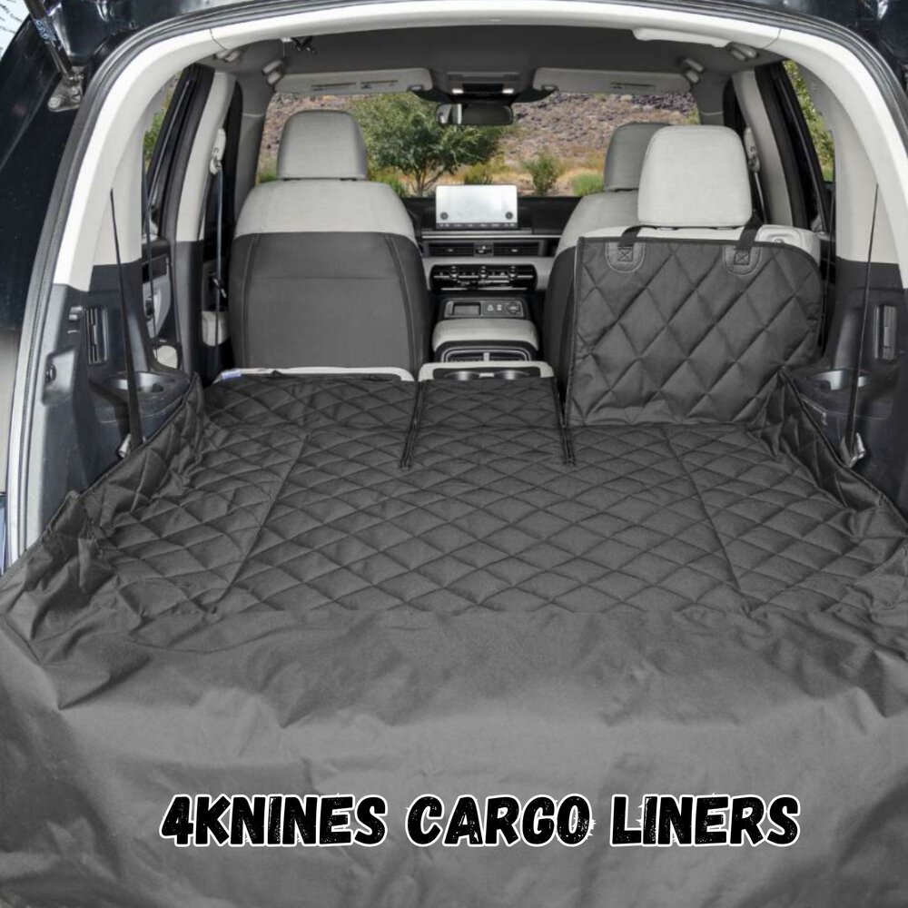 a picture of a cargo liner installed behind the back side of a van